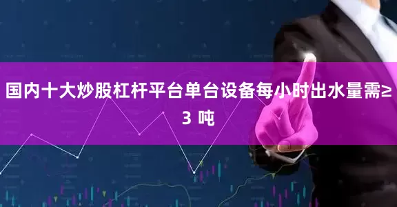 国内十大炒股杠杆平台单台设备每小时出水量需≥3 吨